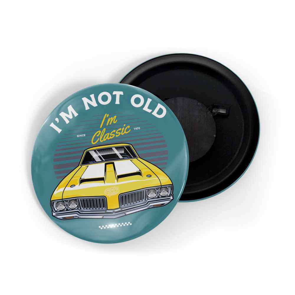 dhcrafts Fridge Magnet Blue I'm Not Old I'm Classic Glossy Finish Design Pack of 1